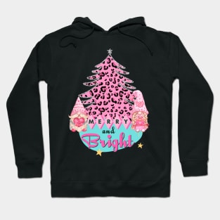 Gnomes Merry and Bright Midcentury Modern Christmas Tree Hoodie